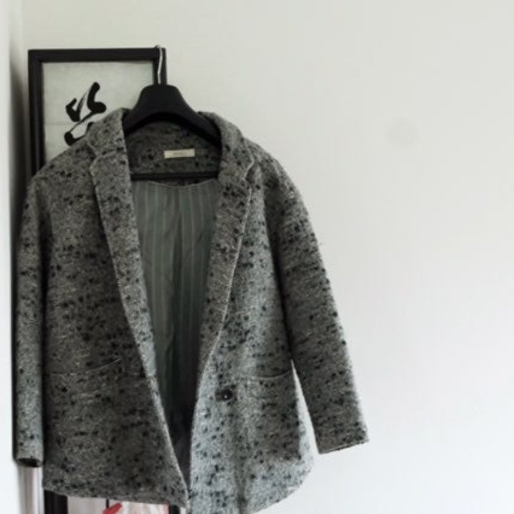 Sessun Paris Winter Wool Coat Gray